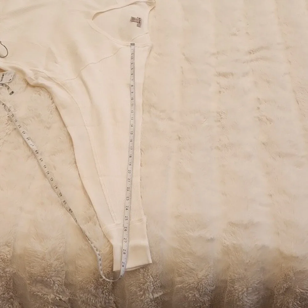 Free People Santa Clara Thermal Shirt Top Long Sleeve White size XS new w… - Picture 16 of 16